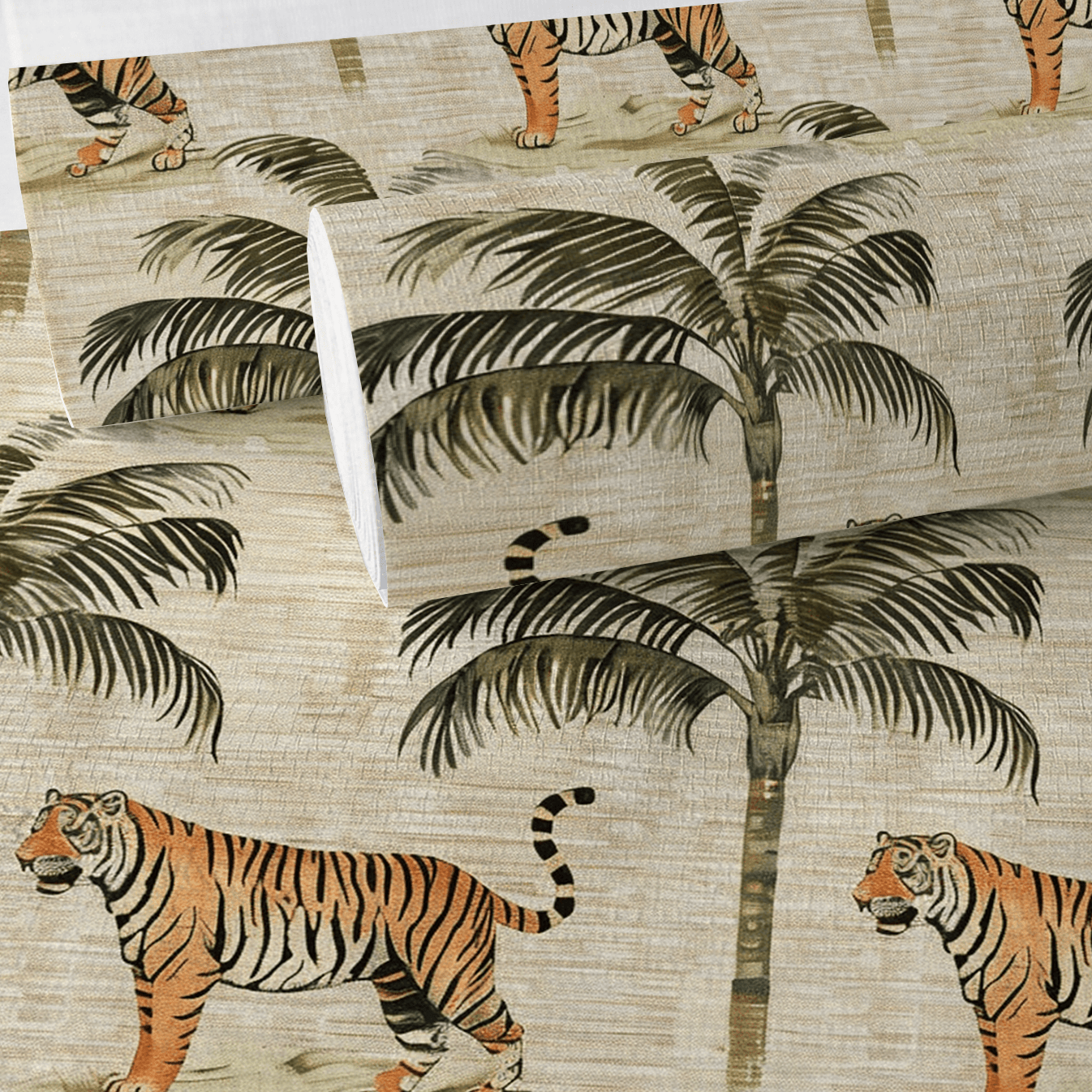 Sundown Sahara Faux Grasscloth Wallpaper - Painted Paper