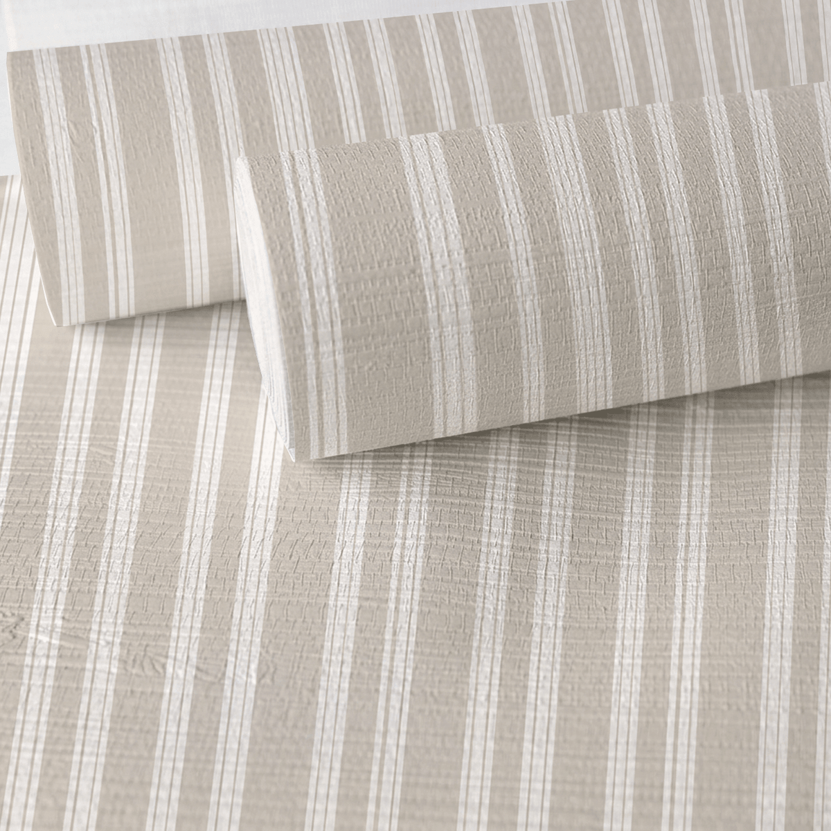 Sunwashed Stripes Faux Grasscloth Wallpaper - Painted Paper