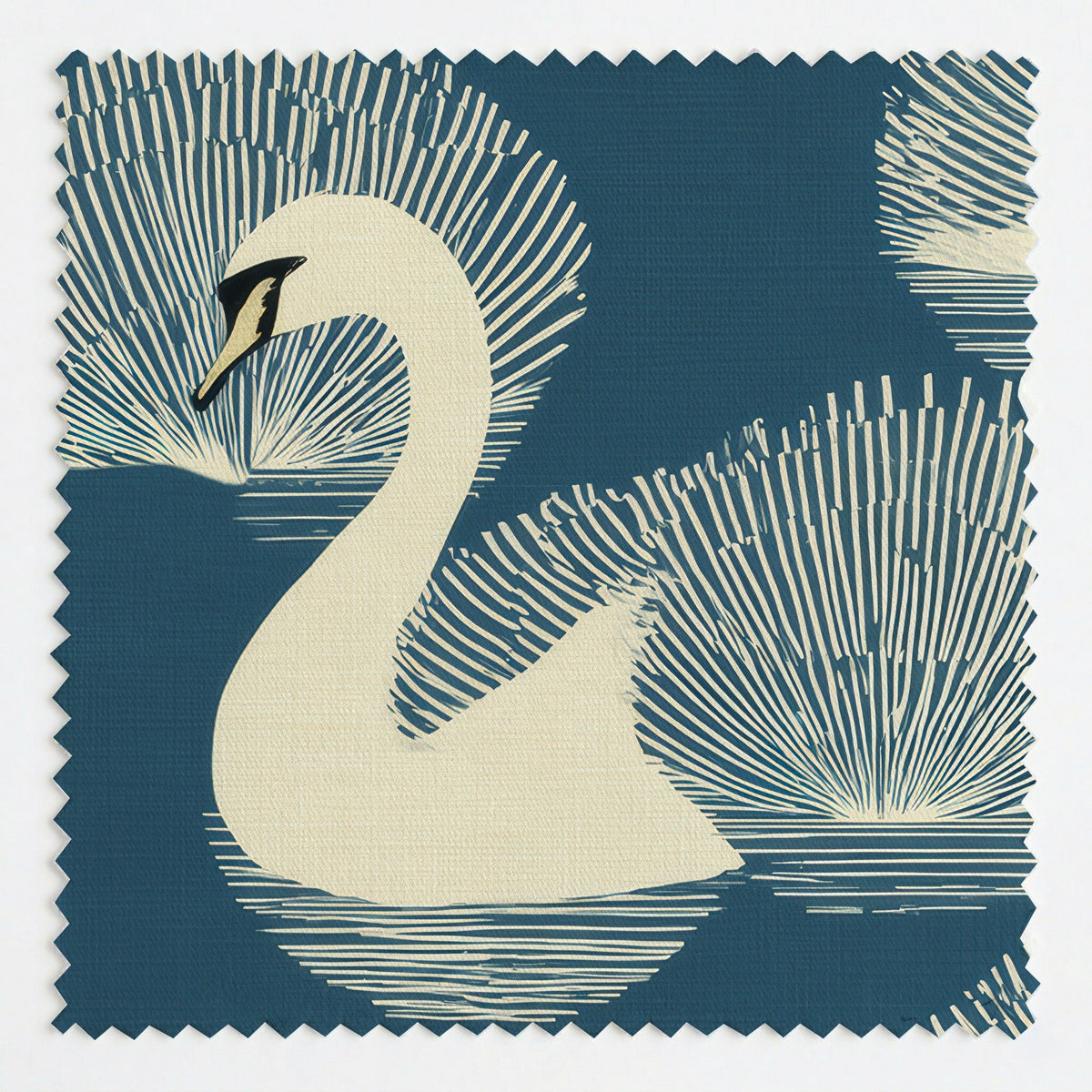 Swan Soirée - Fabric - Painted Paper