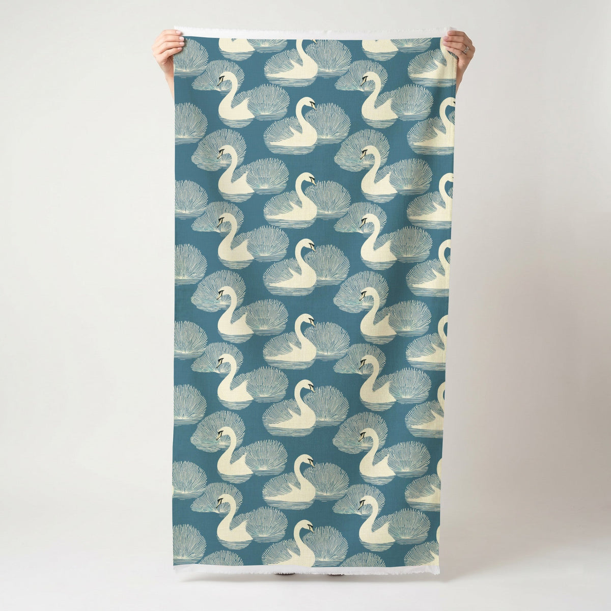 Swan Soirée - Fabric - Painted Paper
