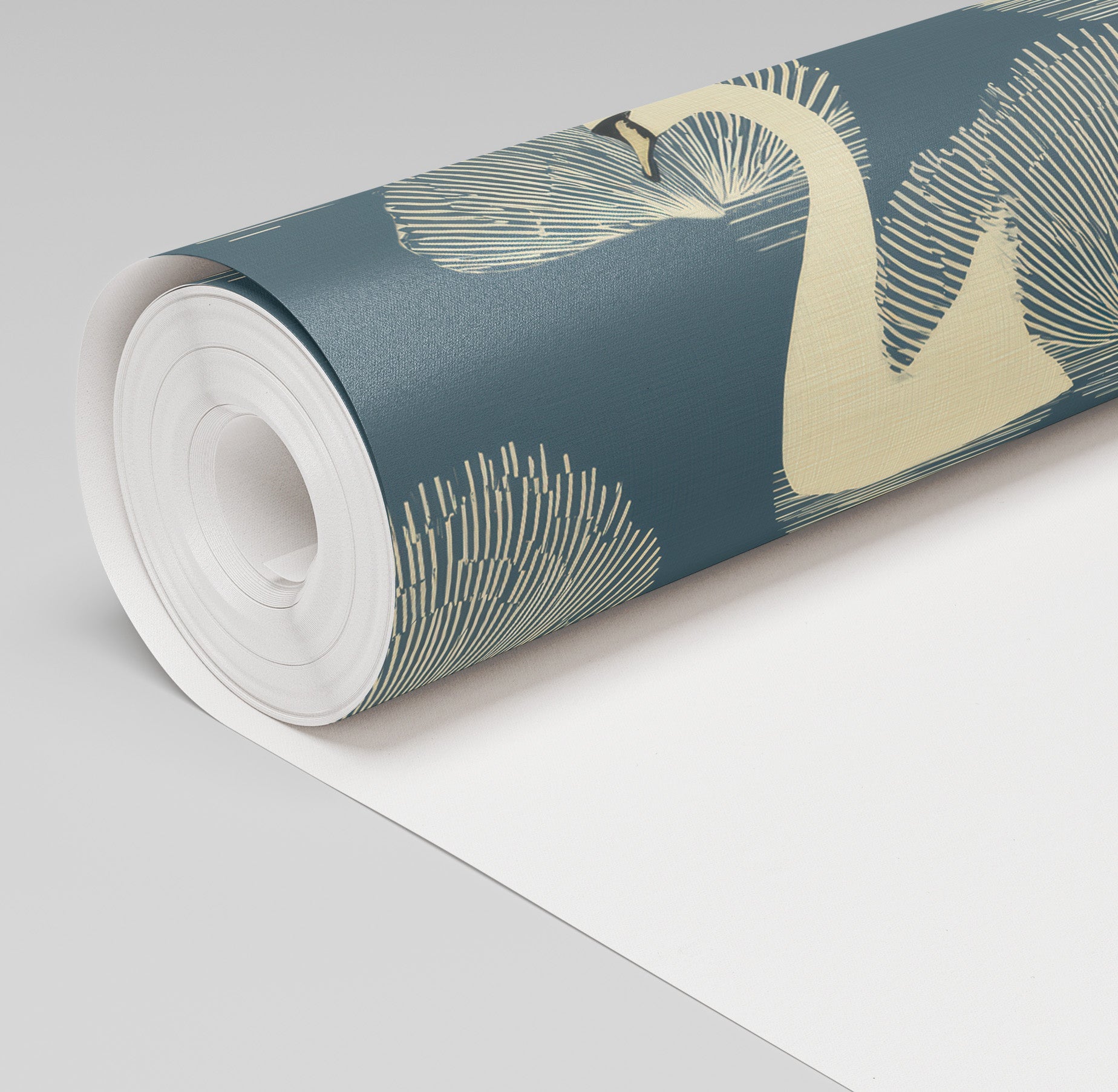 Swan Soirée Wallpaper - Painted Paper