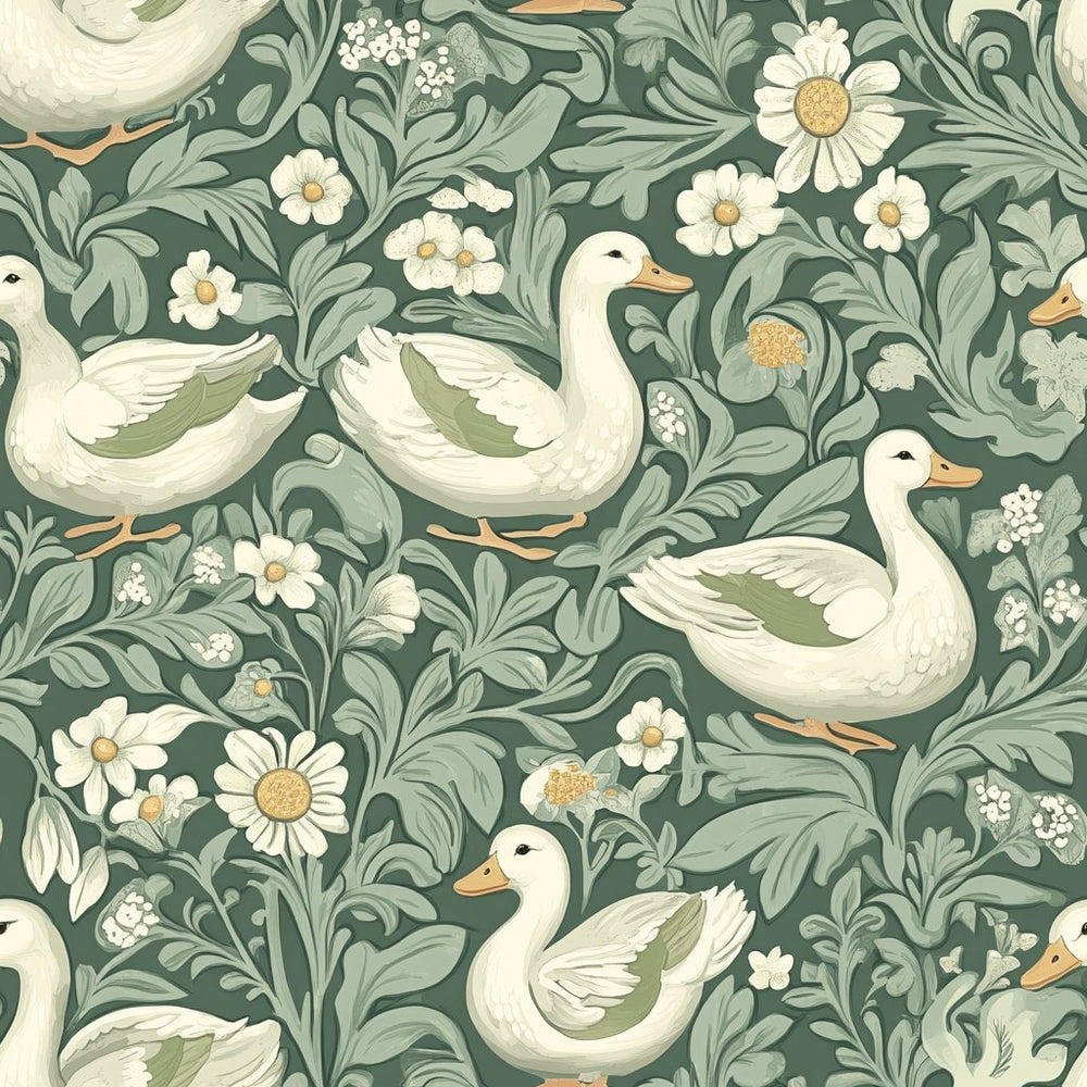 Swan's Serenade - Painted Paper