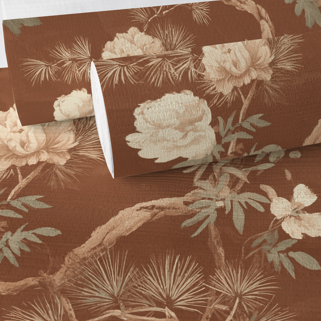 Tannin Faux Grasscloth Wallpaper - Painted Paper