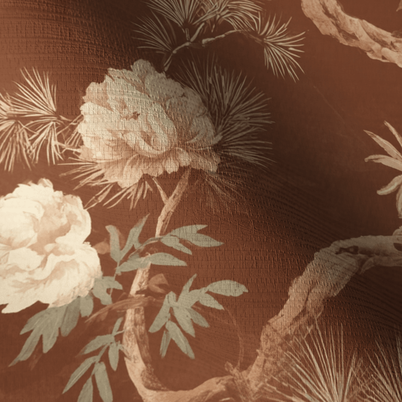 Tannin Faux Grasscloth Wallpaper - Painted Paper