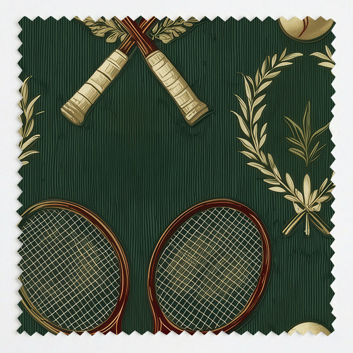 Tennis Club - Fabric - Painted Paper