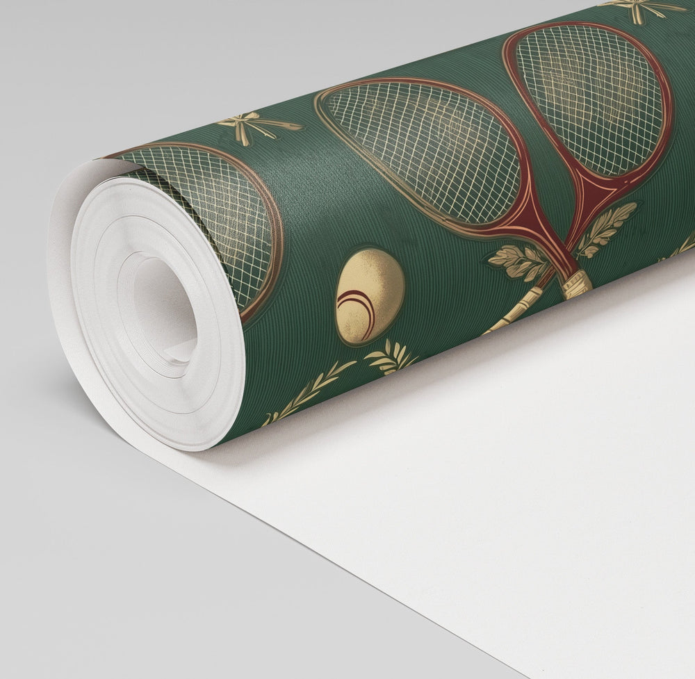 Tennis Club Wallpaper - Painted Paper