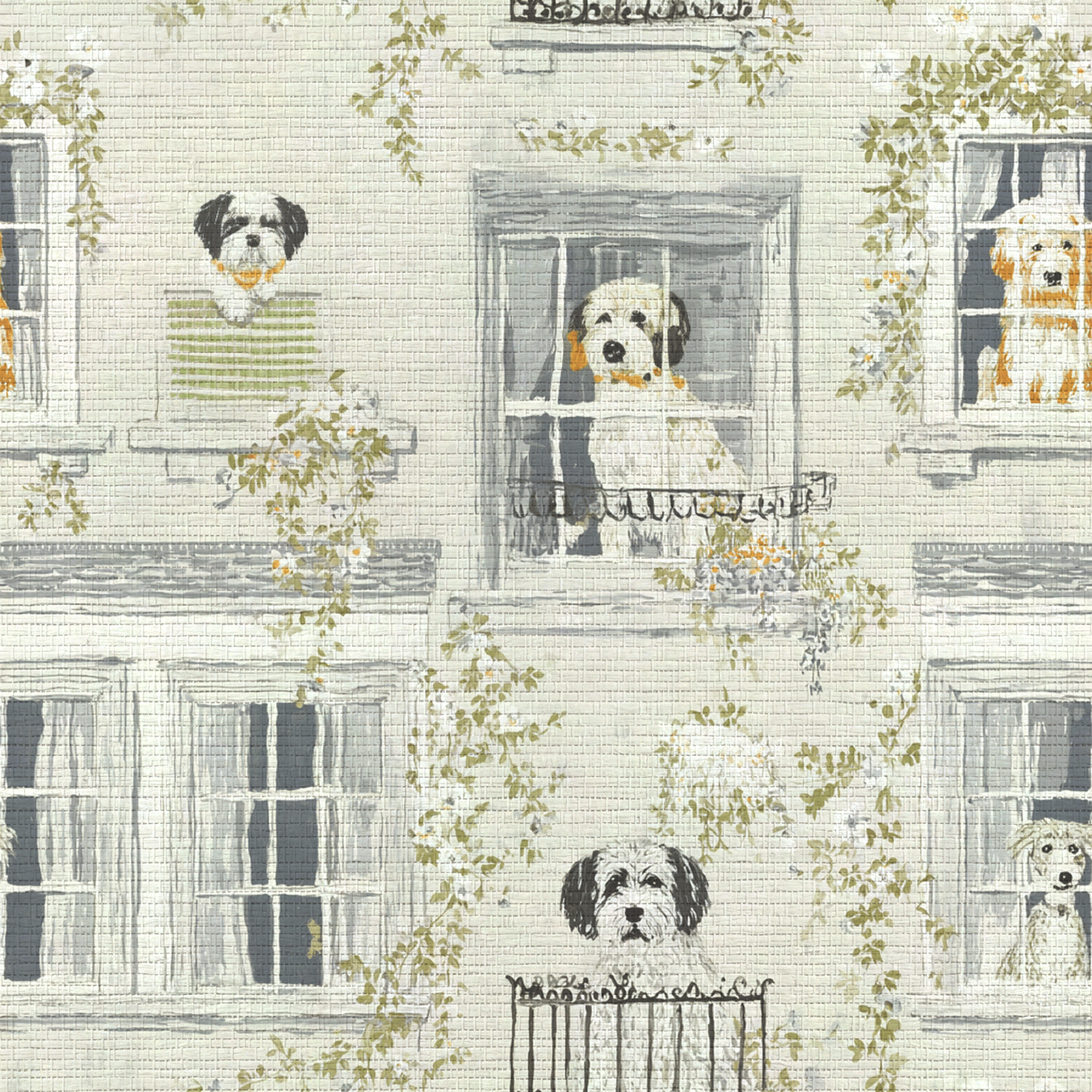 Terrace Tails Faux Grasscloth Wallpaper