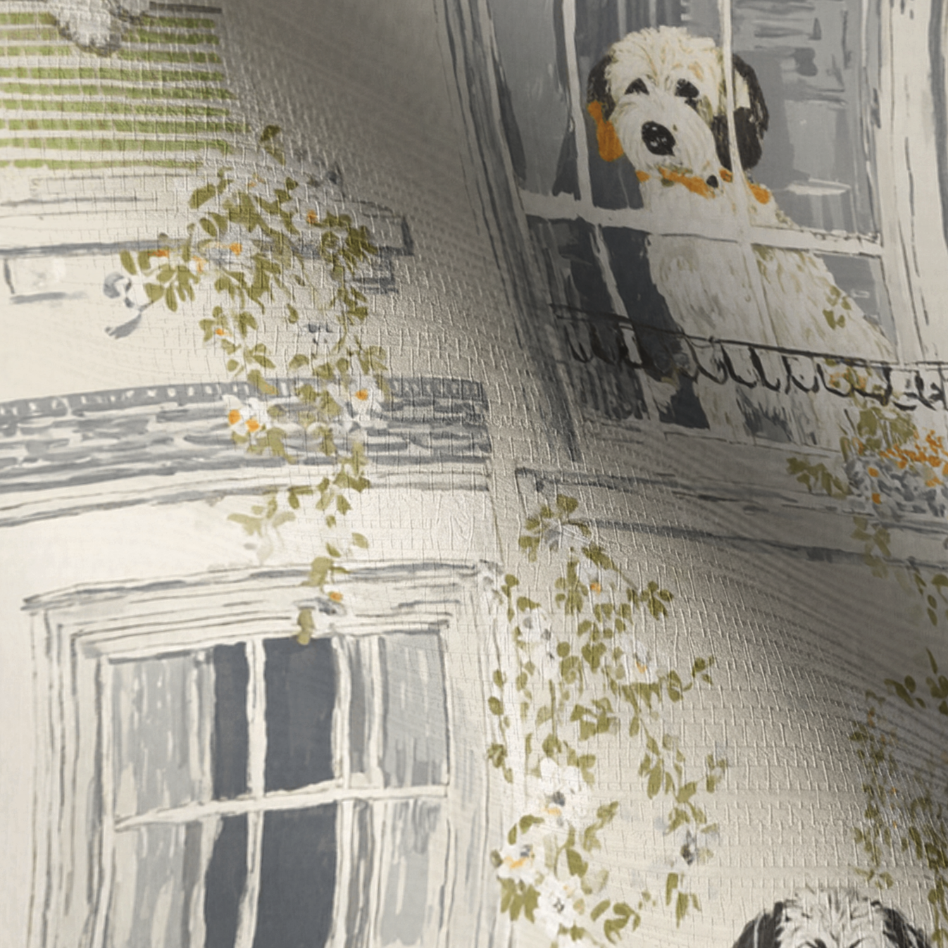 Terrace Tails Faux Grasscloth Wallpaper