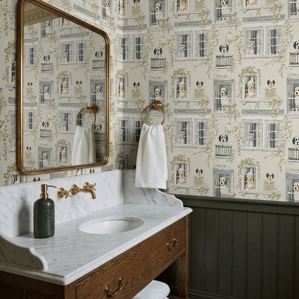 Terrace Tails Wallpaper - Painted Paper