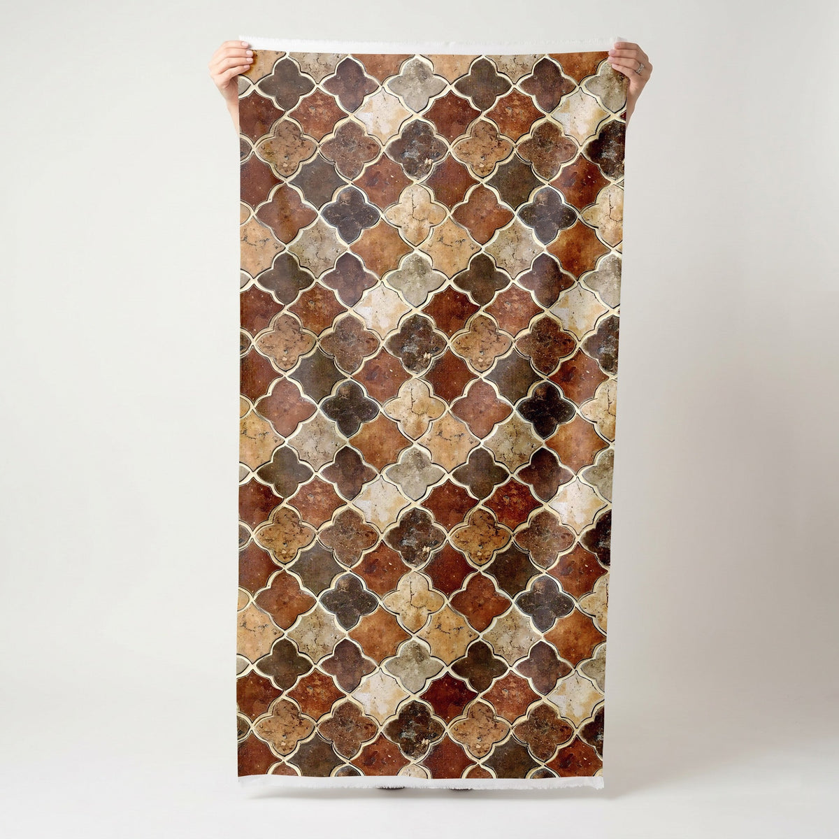 Terracotta Mosaic - Fabric - Painted Paper