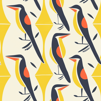 The Aviary Wallpaper - Painted Paper