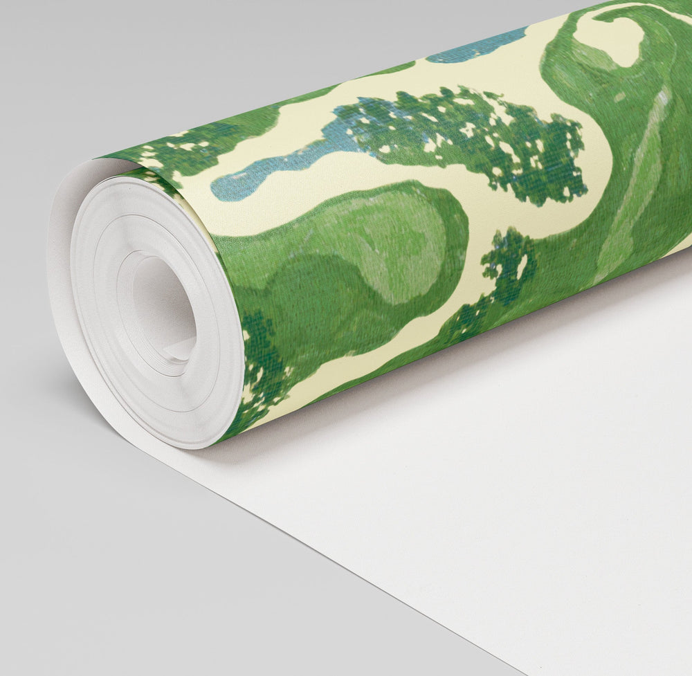 The Caddie’s Path Wallpaper - Painted Paper