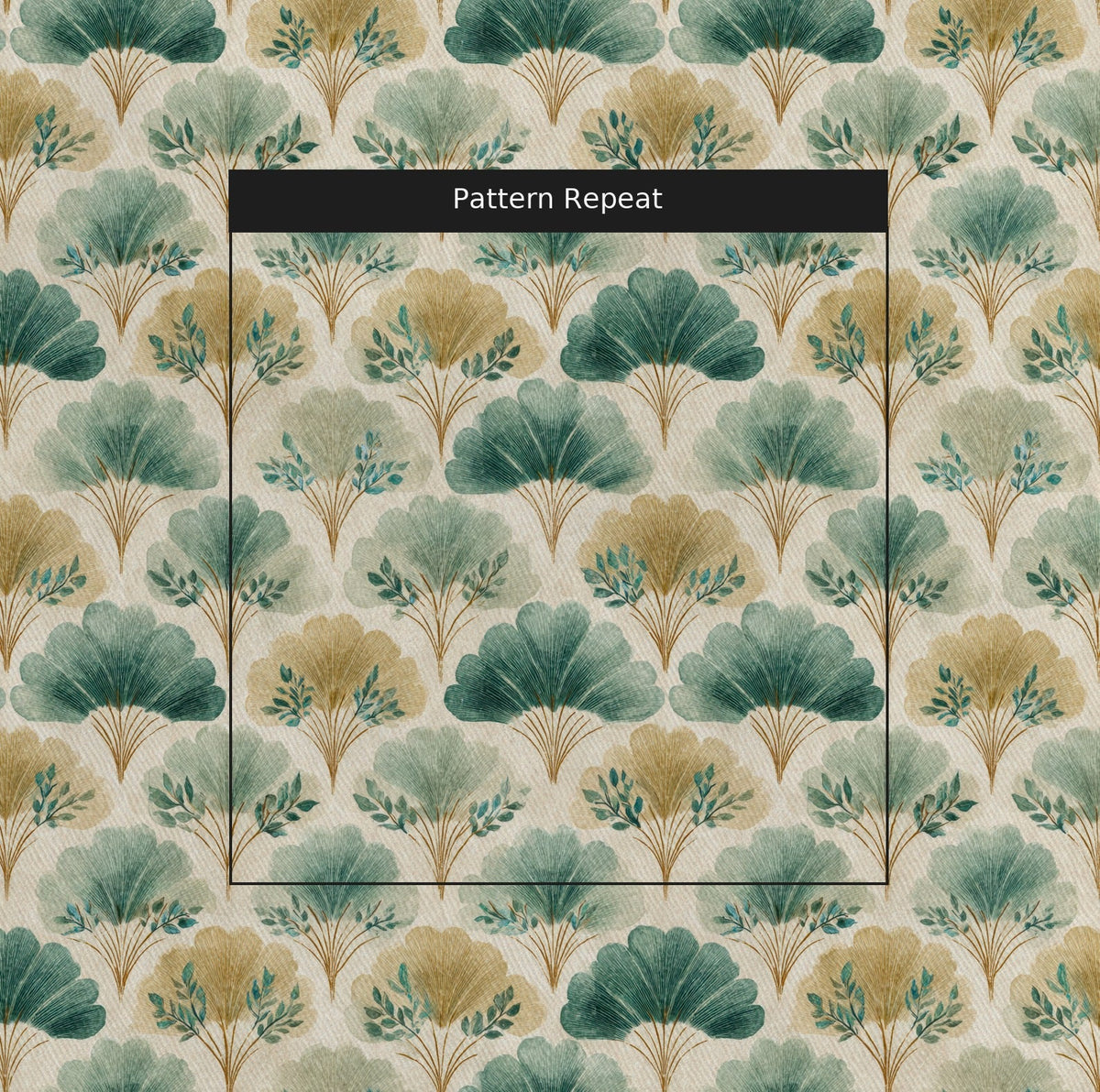 The Gingko Walk - Fabric - Painted Paper
