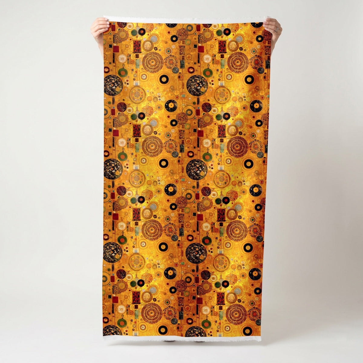 The Kiss - Fabric - Painted Paper
