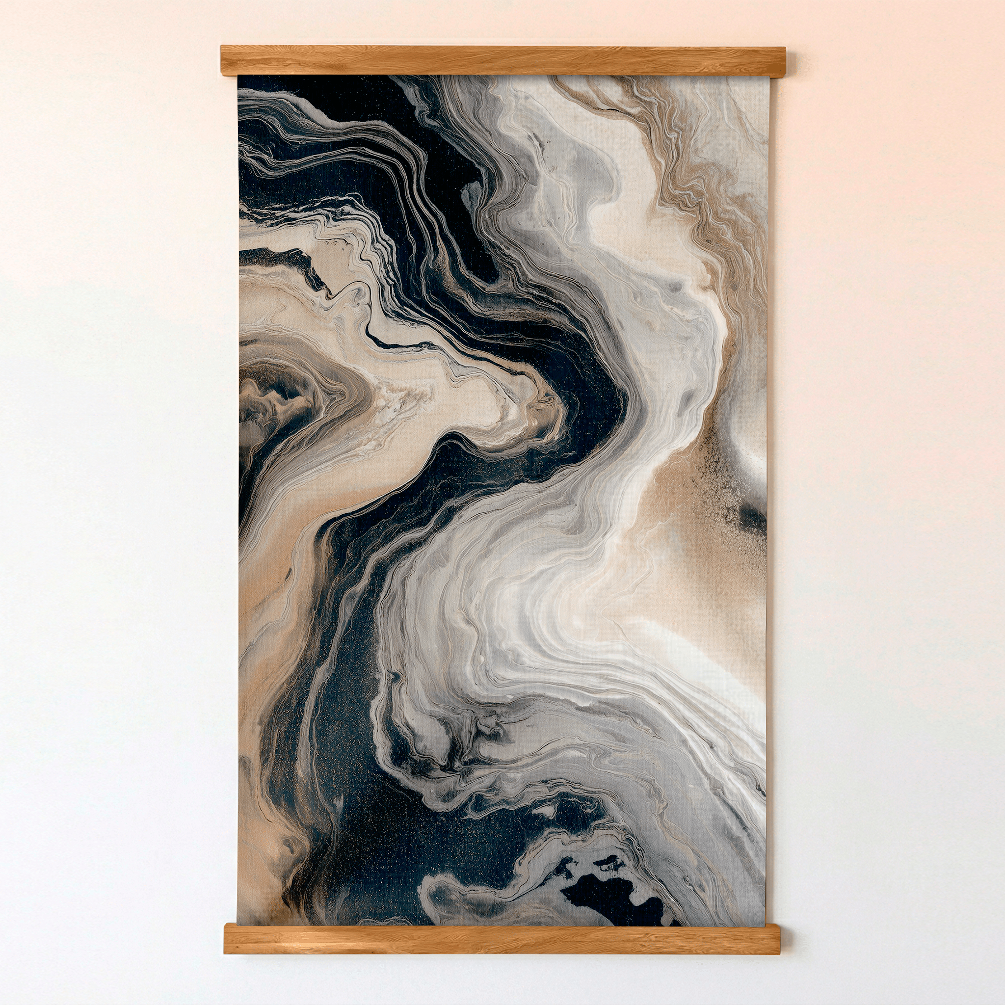The Marble Channel - Tapestry - Painted Paper