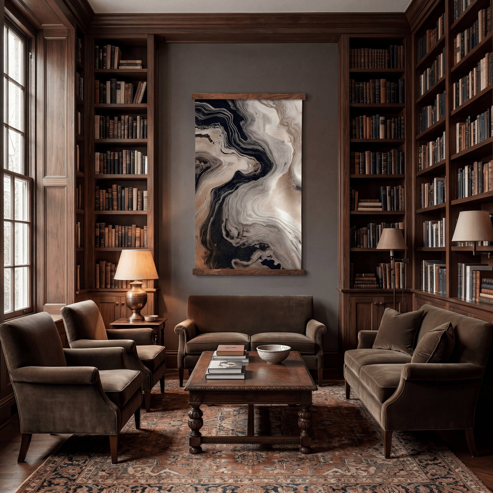 The Marble Channel - Tapestry - Painted Paper