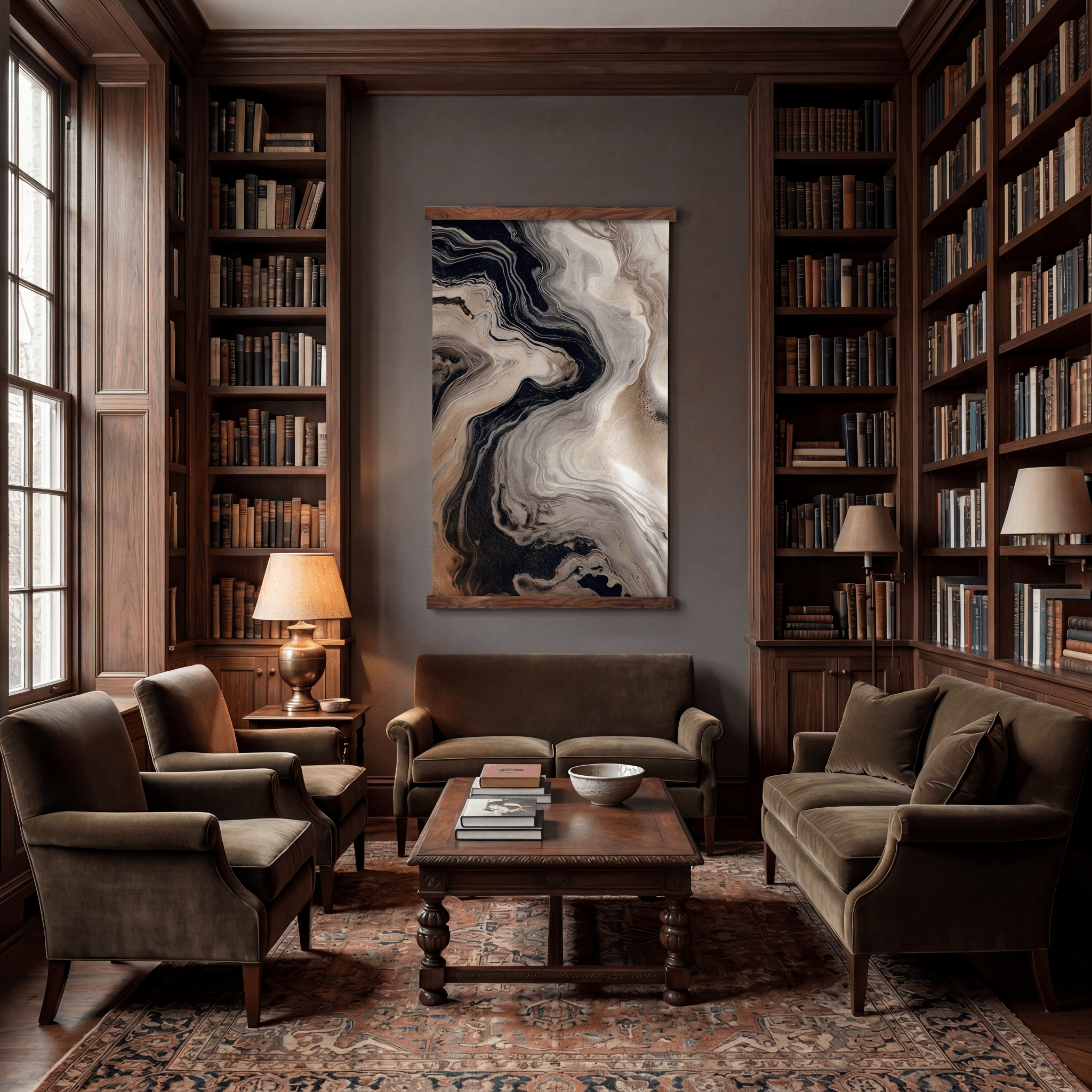 The Marble Channel - Tapestry - Painted Paper