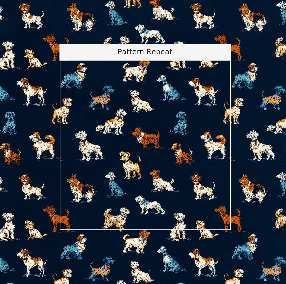 The Pack - Fabric - Painted Paper