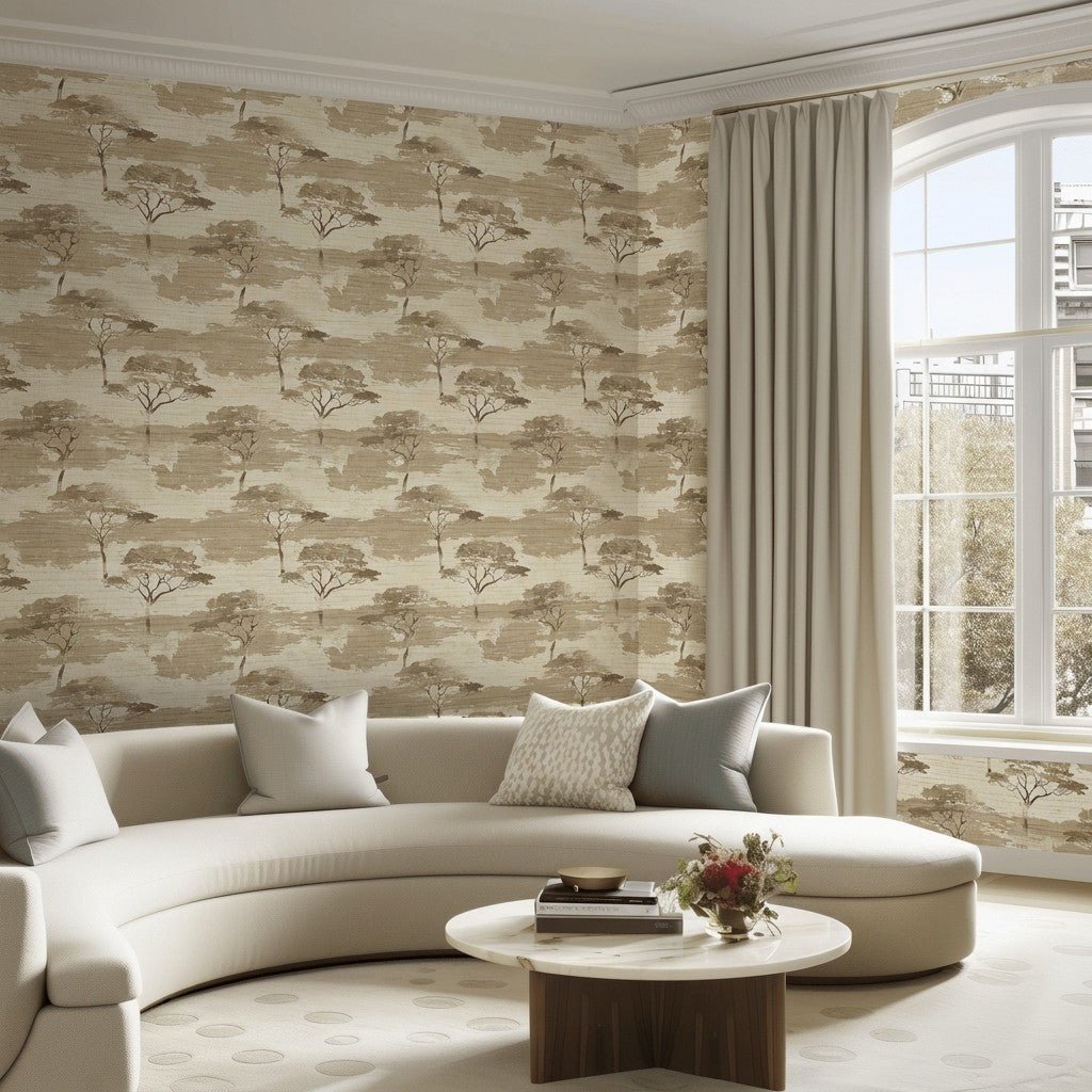 The Plains Faux Grasscloth Wallpaper - Painted Paper