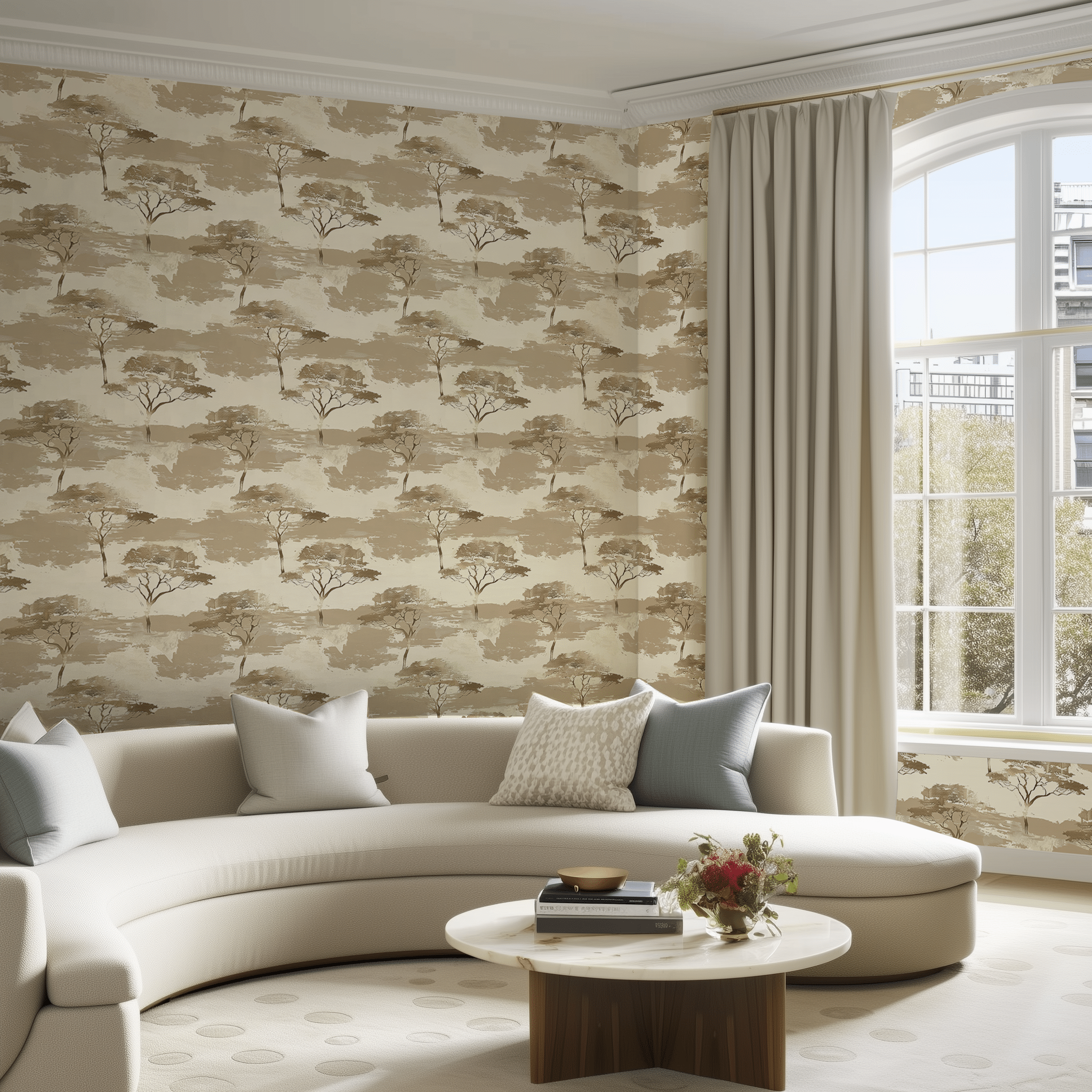 The Plains Wallpaper - Painted Paper