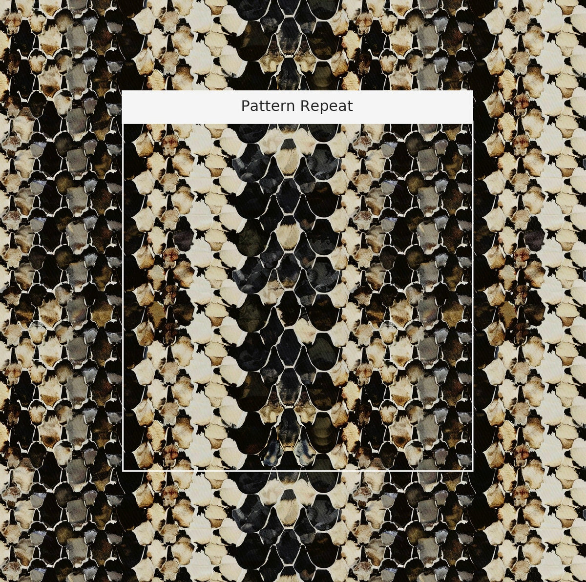 The Rattler - Fabric - Painted Paper