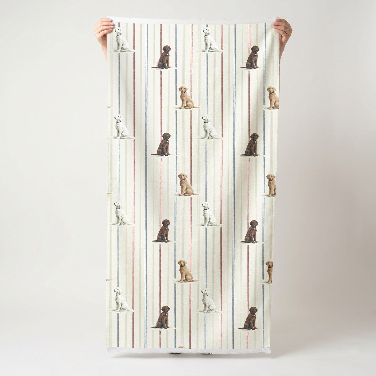 The Retriever Reunion - Fabric - Painted Paper
