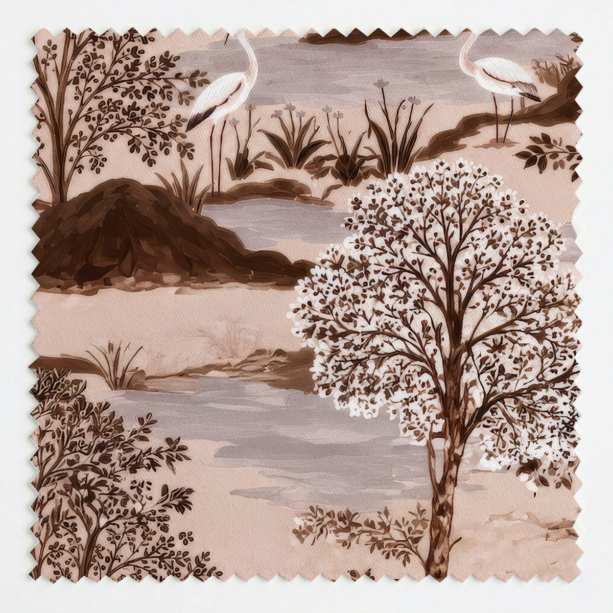 The Scenic Route - Neutral - Fabric - Painted Paper