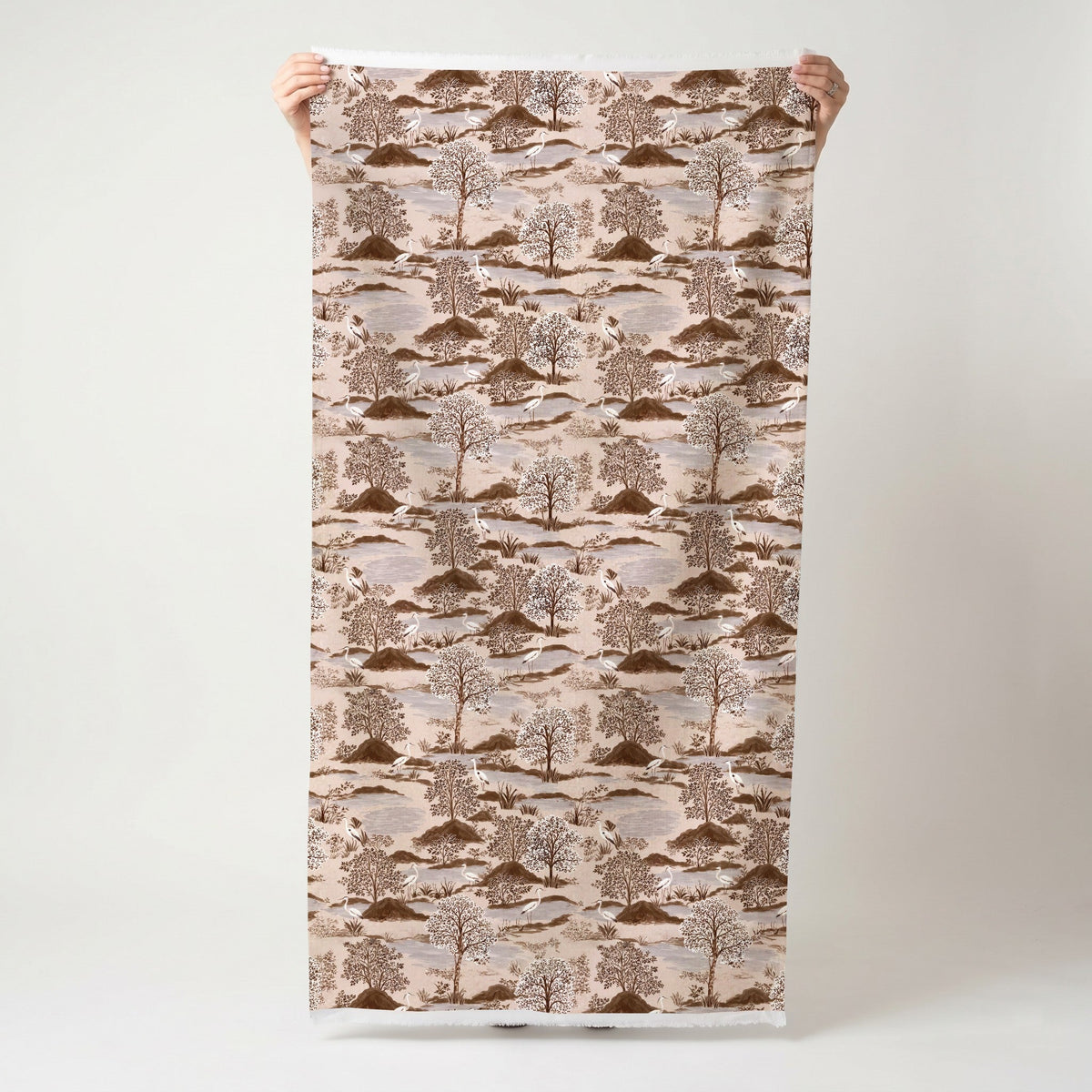 The Scenic Route - Neutral - Fabric - Painted Paper