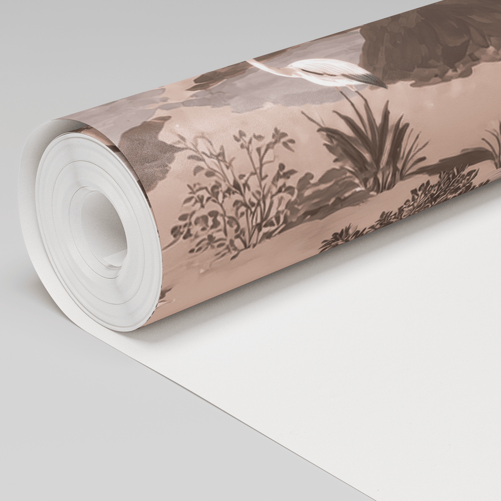 The Scenic Route - Neutral Wallpaper - Painted Paper