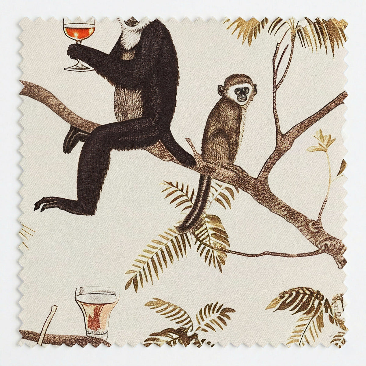 The Treetop Bar - Fabric - Painted Paper