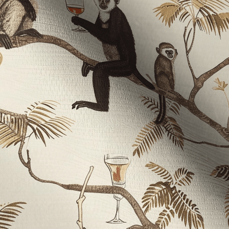 The Treetop Bar Faux Grasscloth