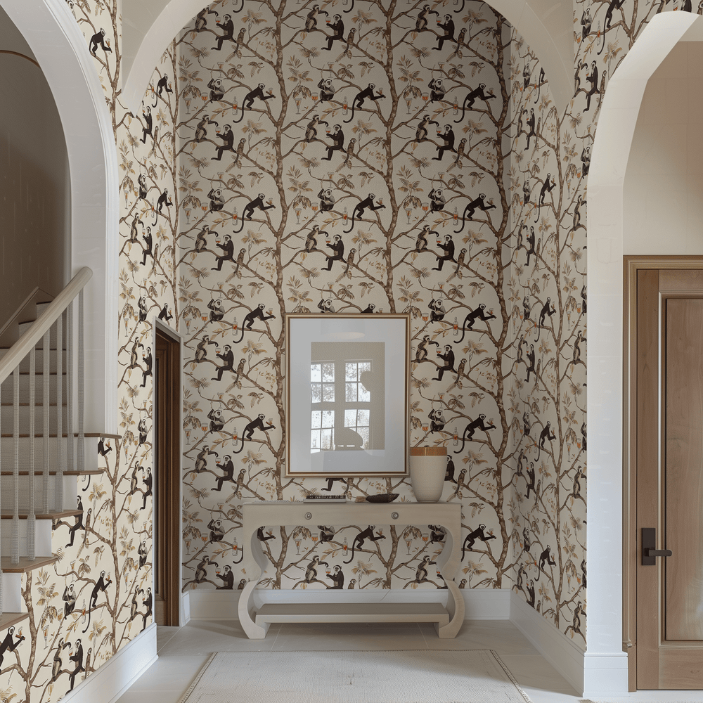 The Treetop Bar Wallpaper - Painted Paper