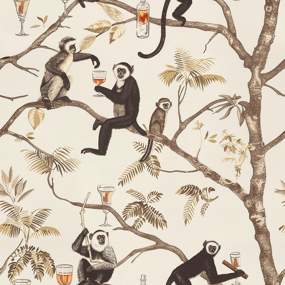 The Treetop Bar Wallpaper - Painted Paper