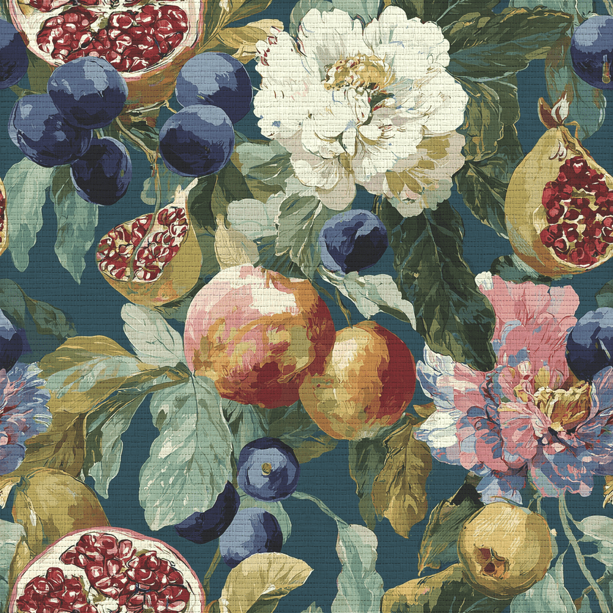 The Walled Garden Faux Grasscloth Wallpaper - Painted Paper