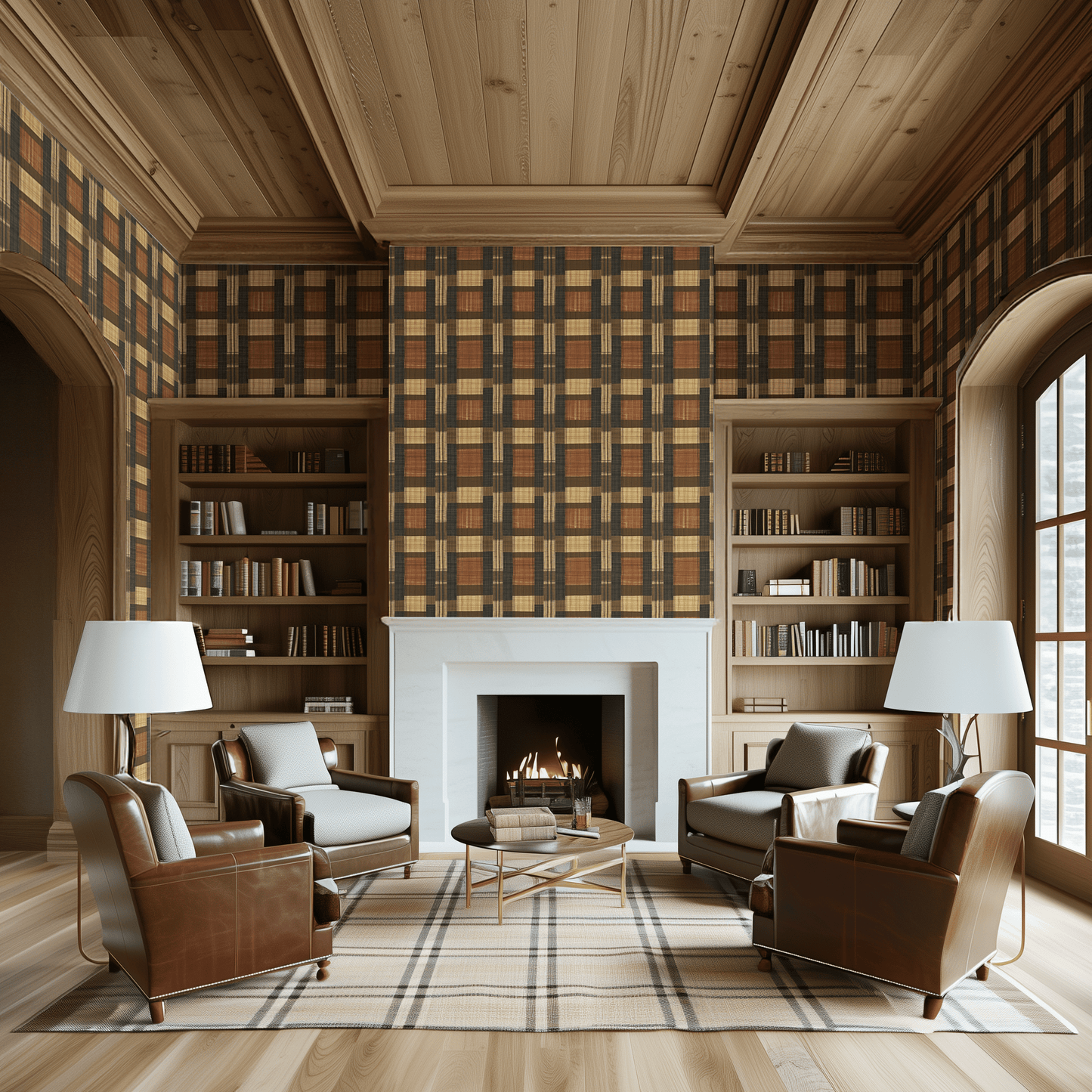 Theo Plaid Wallpaper - Painted Paper