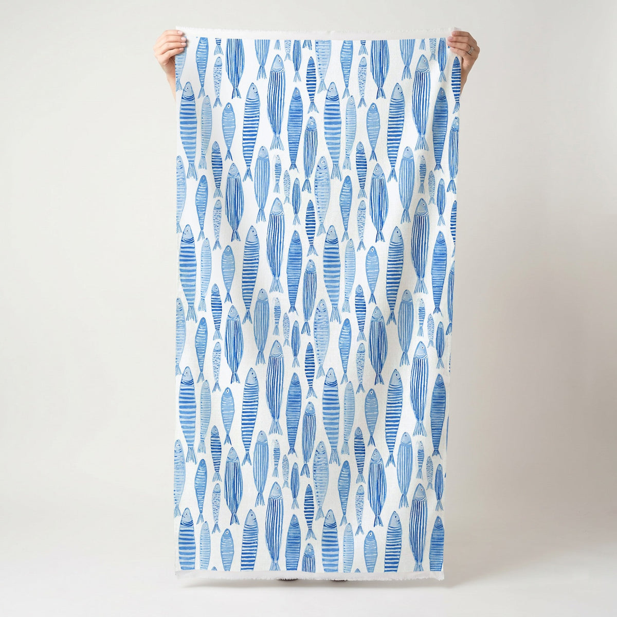 Tidal Fish - Fabric - Painted Paper