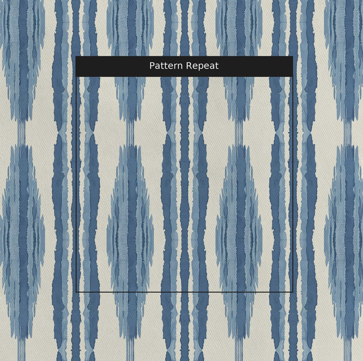 Tidal Ikat - Fabric - Painted Paper