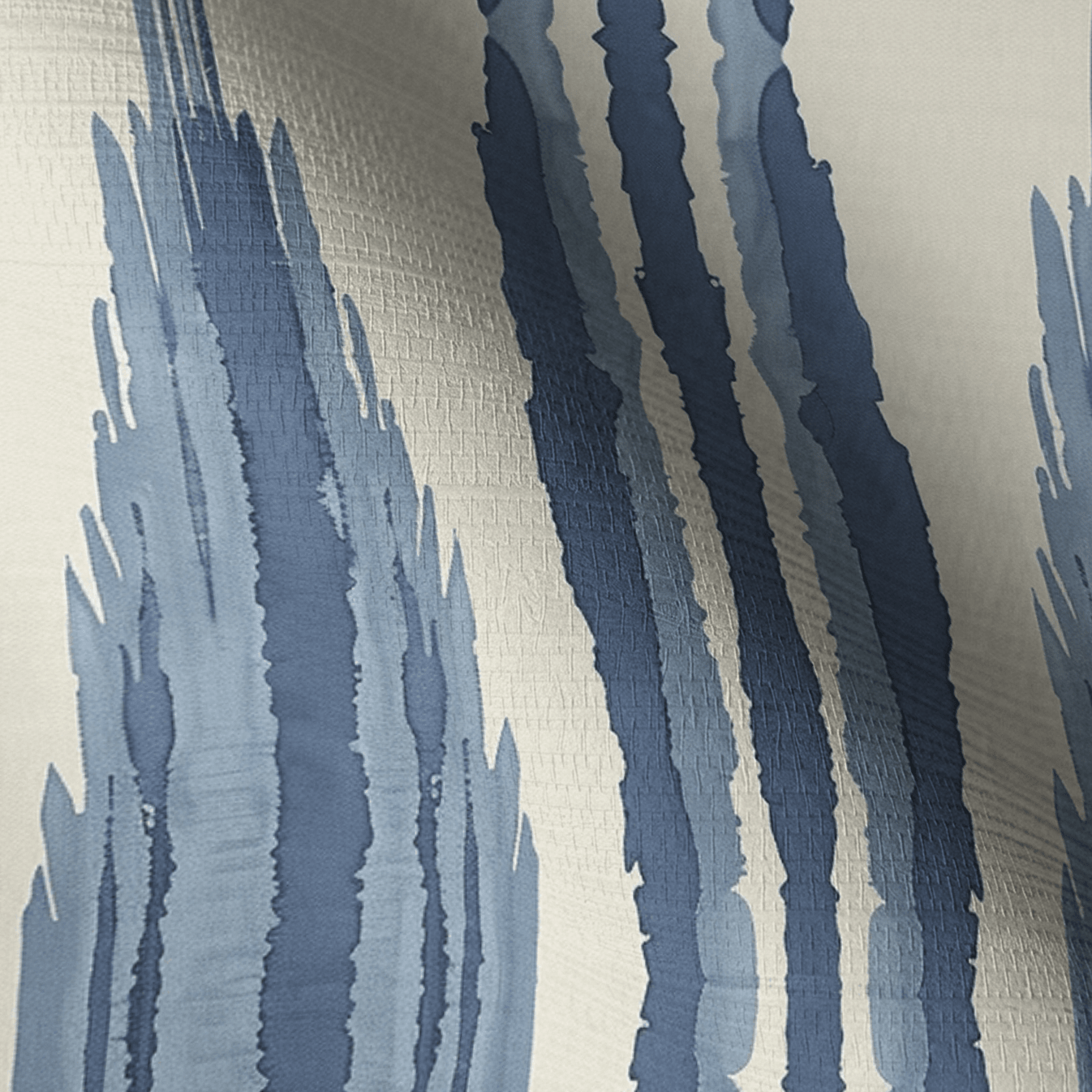 Tidal Ikat Faux Grasscloth Wallpaper - Painted Paper