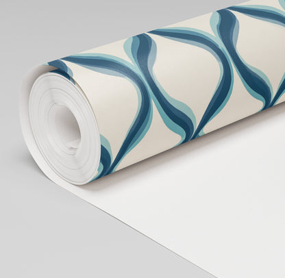 Tidal Wave Wallpaper - Painted Paper