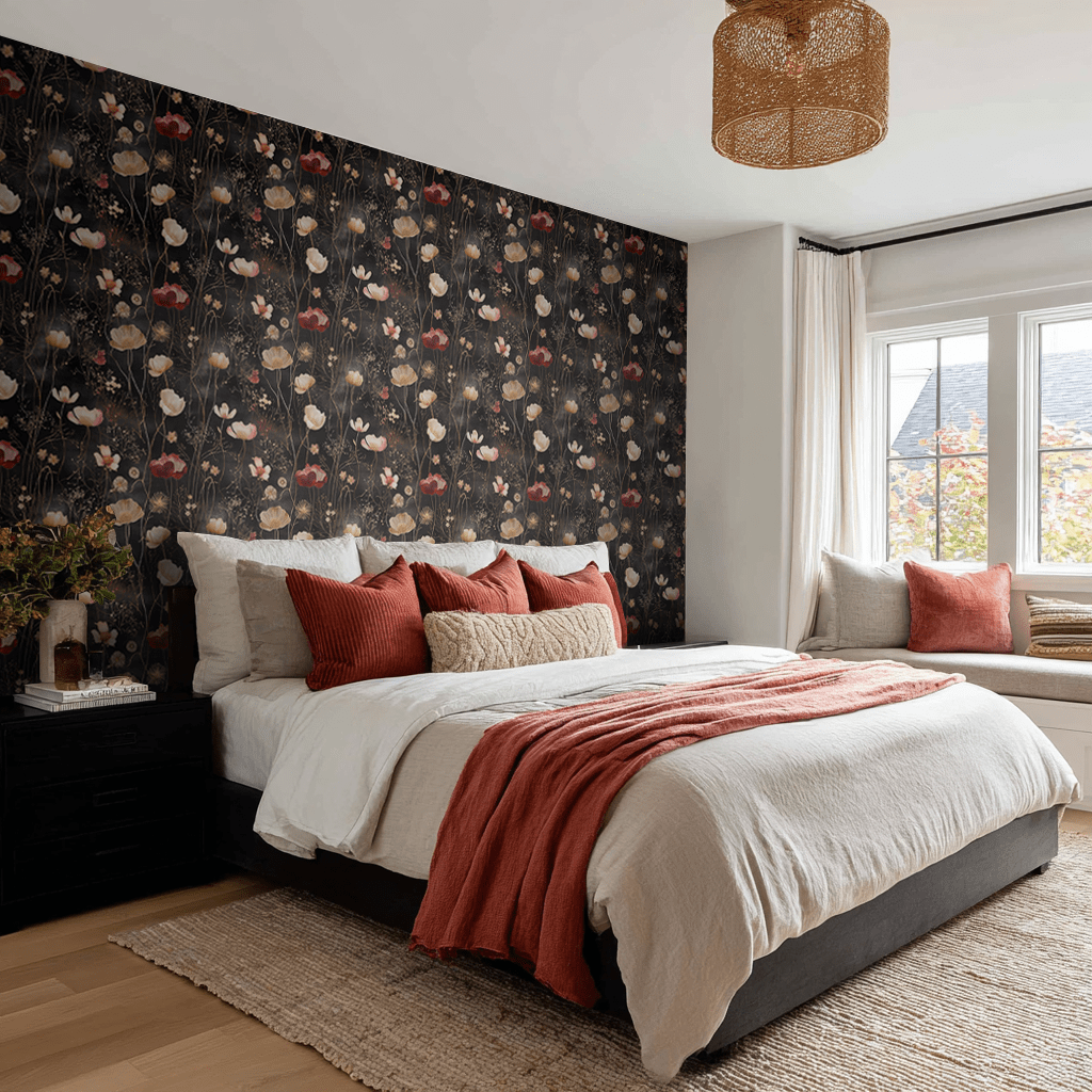Tina Abstract Floral Wallpaper - Painted Paper