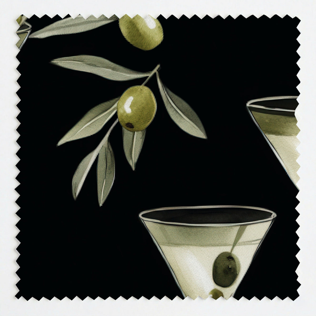 Tini - Fabric - Painted Paper