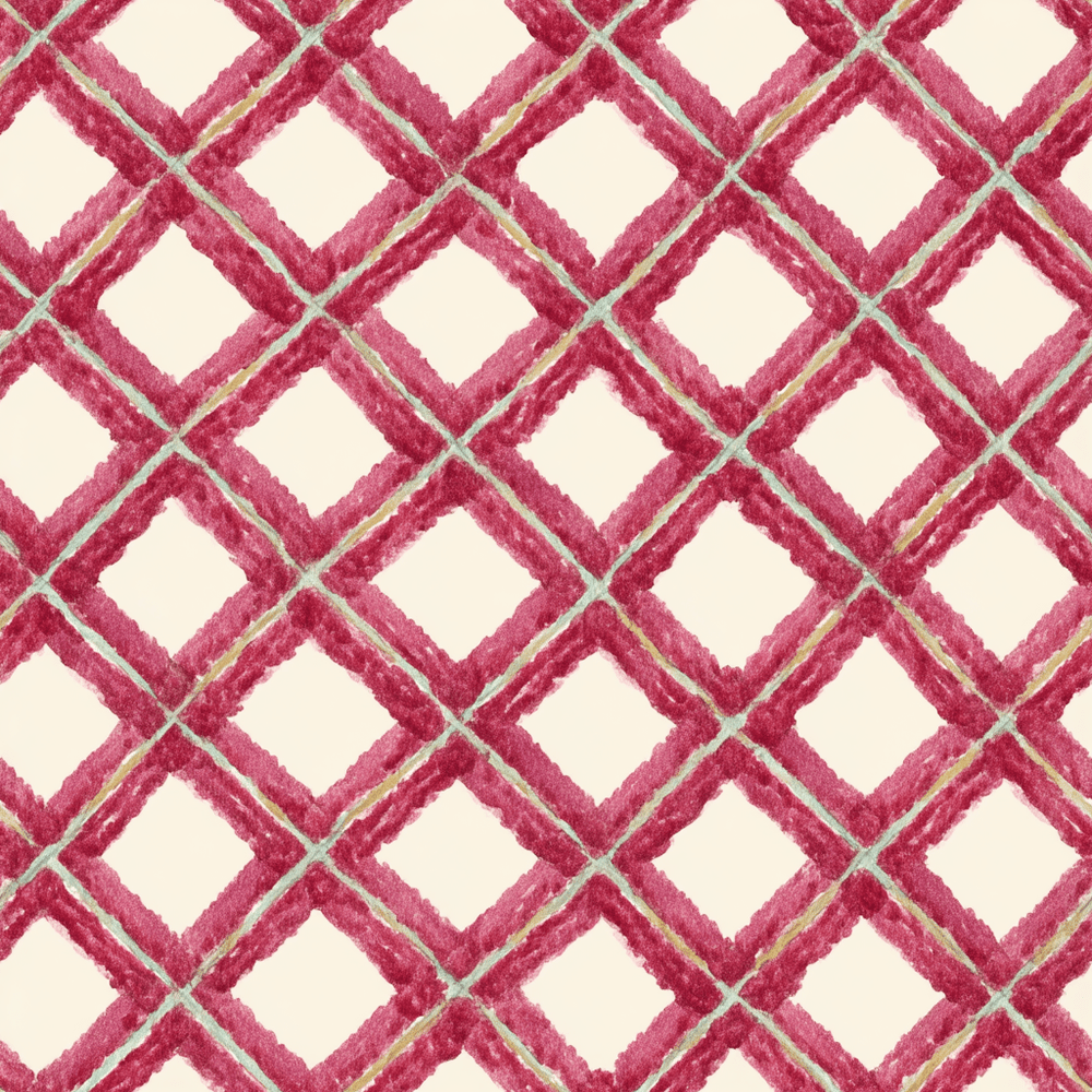 Tinsel Lattice Wallpaper - Painted Paper
