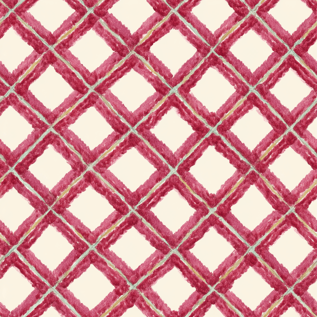 Tinsel Lattice Wallpaper - Painted Paper