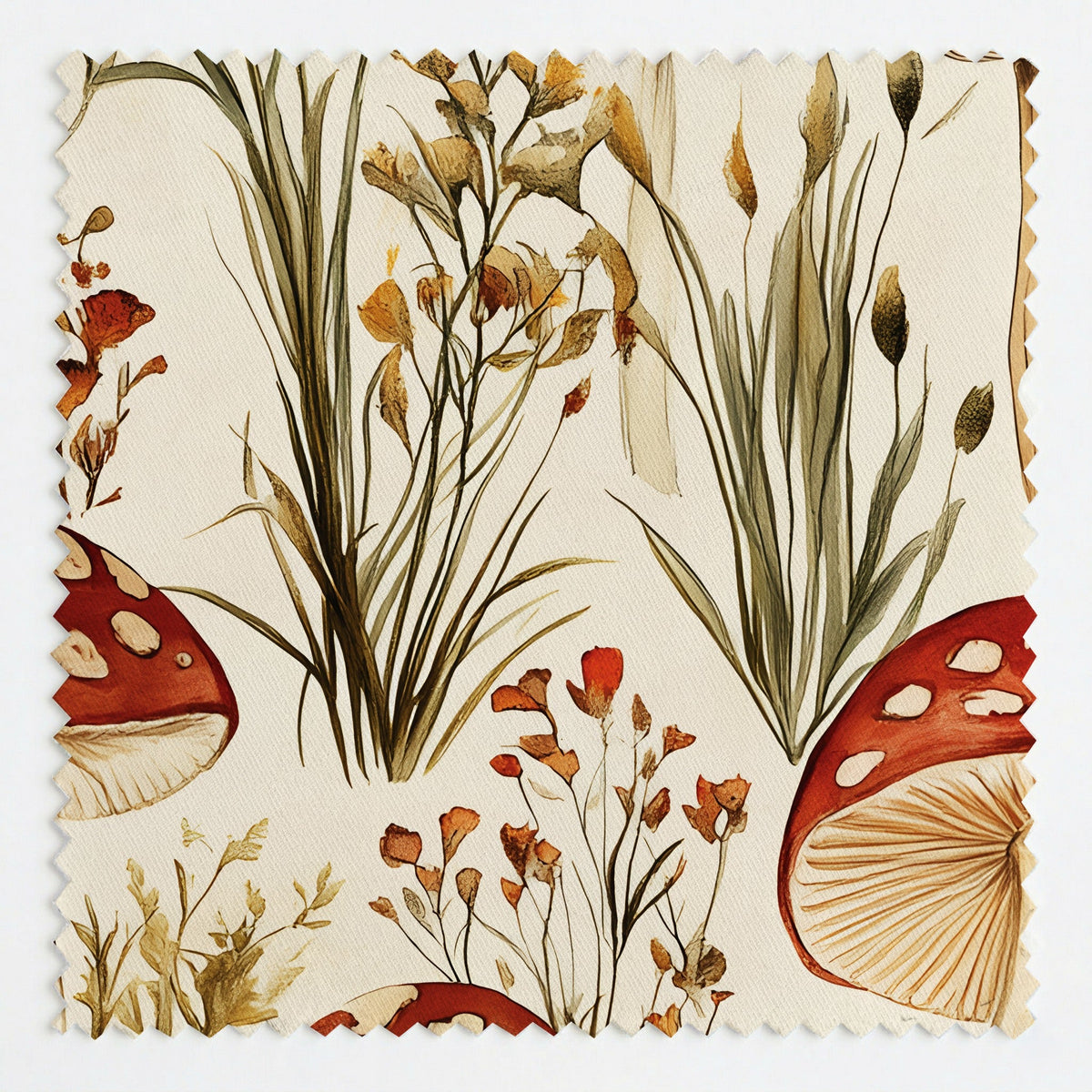 Toadstool Hollow - Fabric - Painted Paper