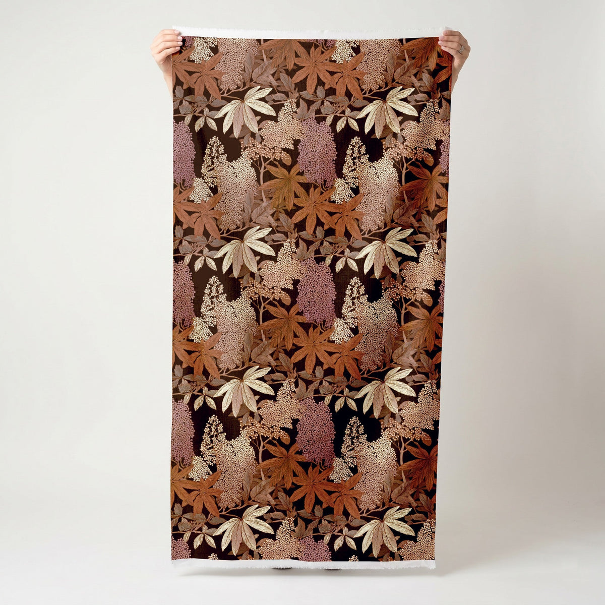 Tranquil Leaves - Fabric - Painted Paper