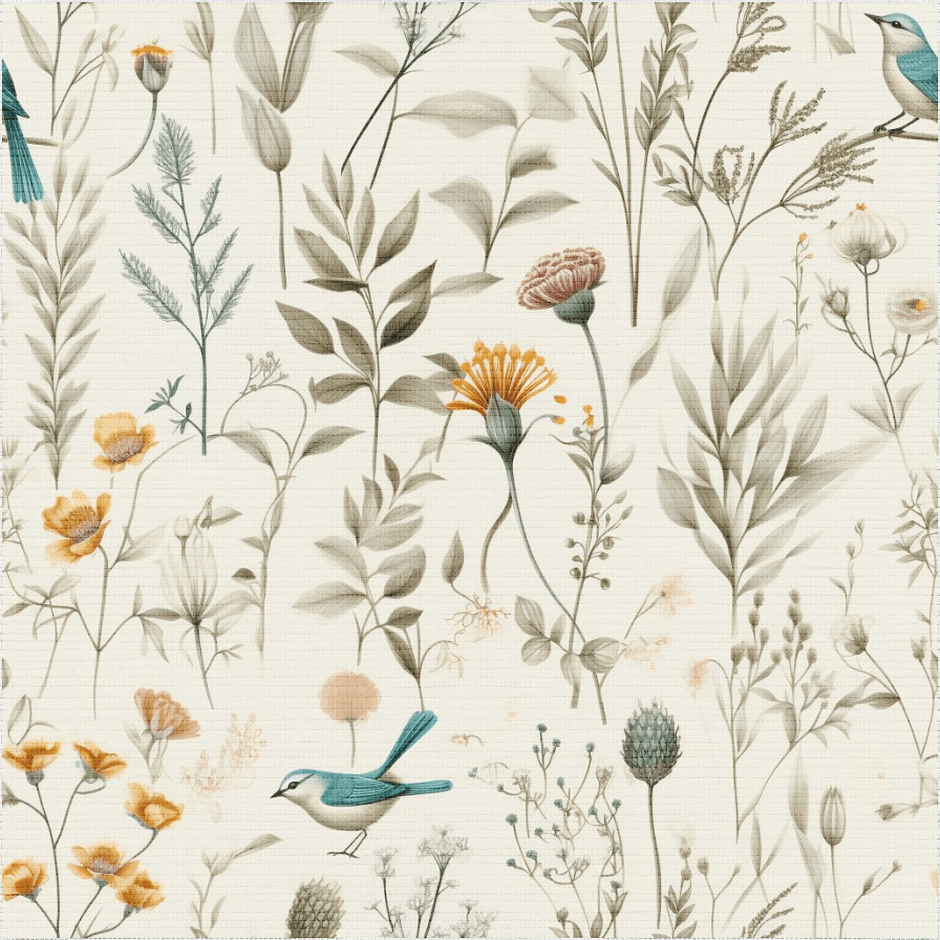 Trish Woodland Faux Grasscloth Wallpaper - Painted Paper