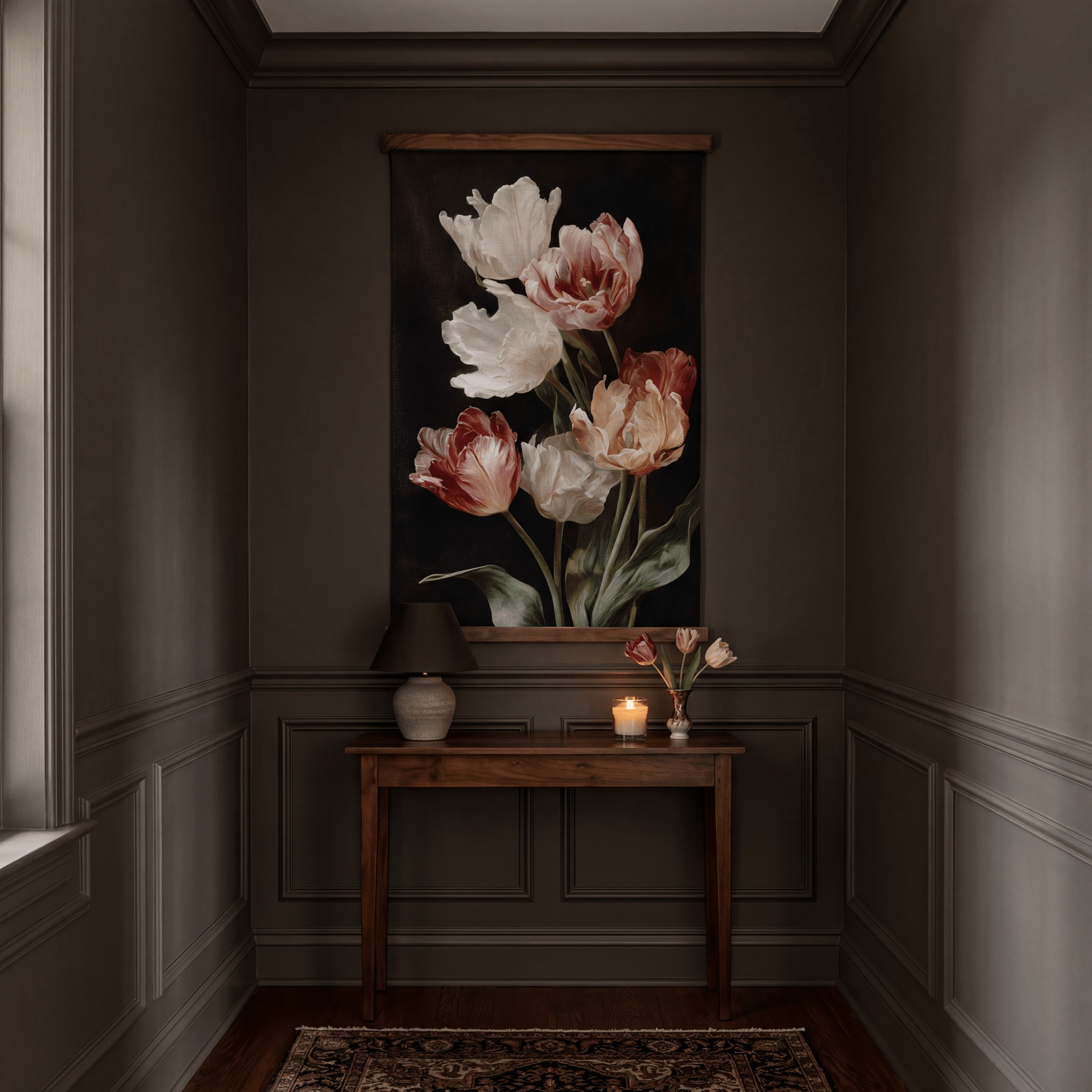 Tulip Study - Tapestry - Painted Paper
