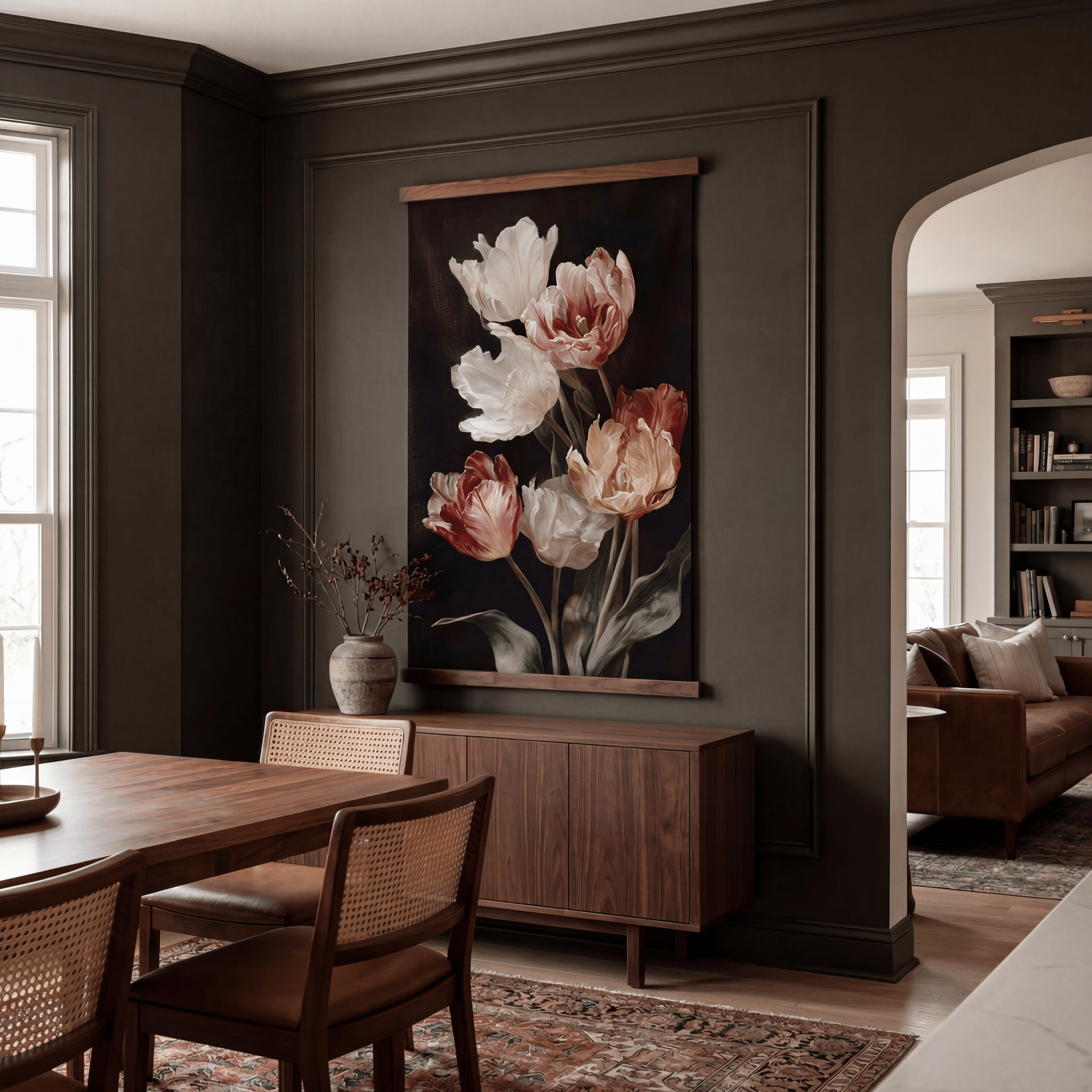 Tulip Study - Tapestry - Painted Paper