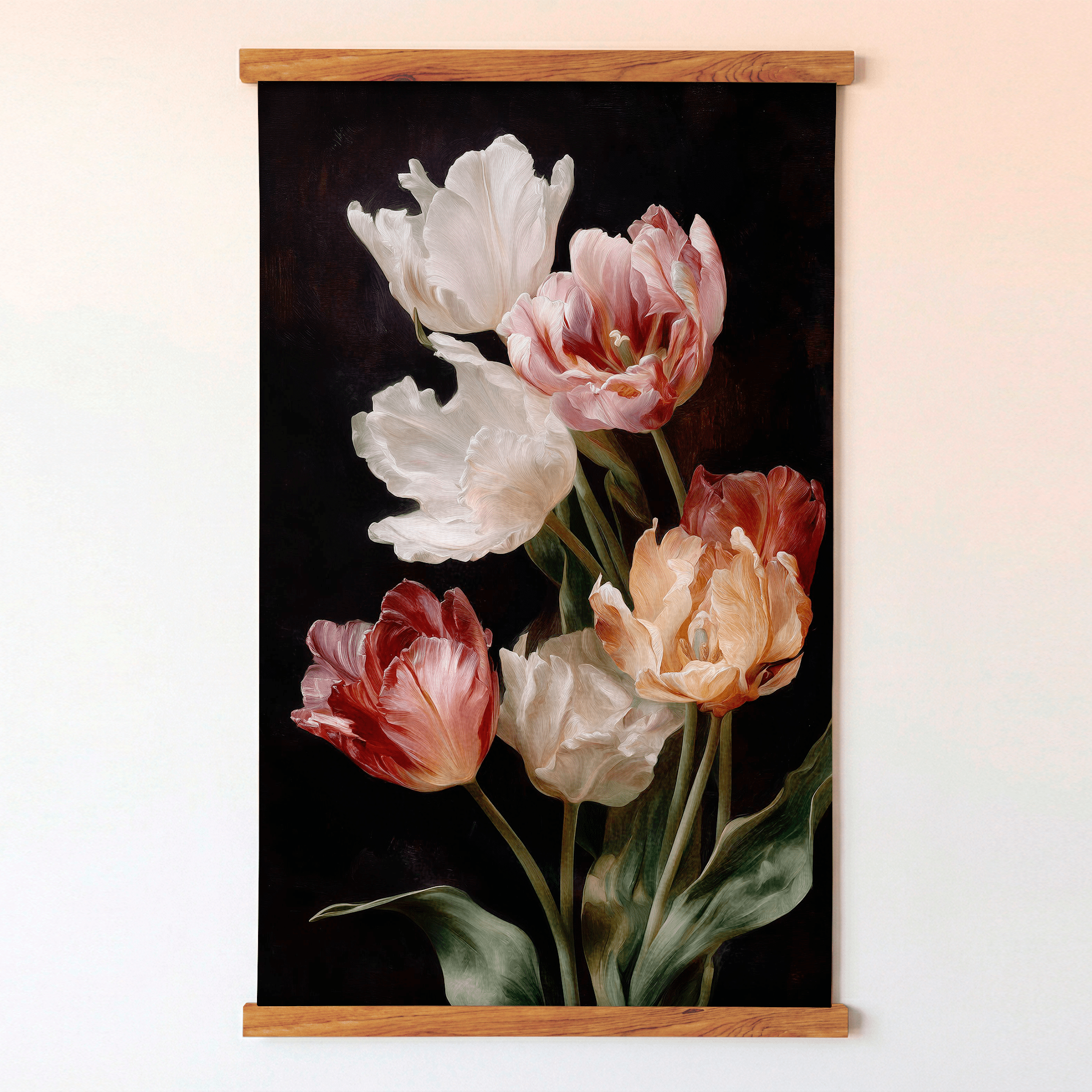 Tulip Study - Tapestry - Painted Paper