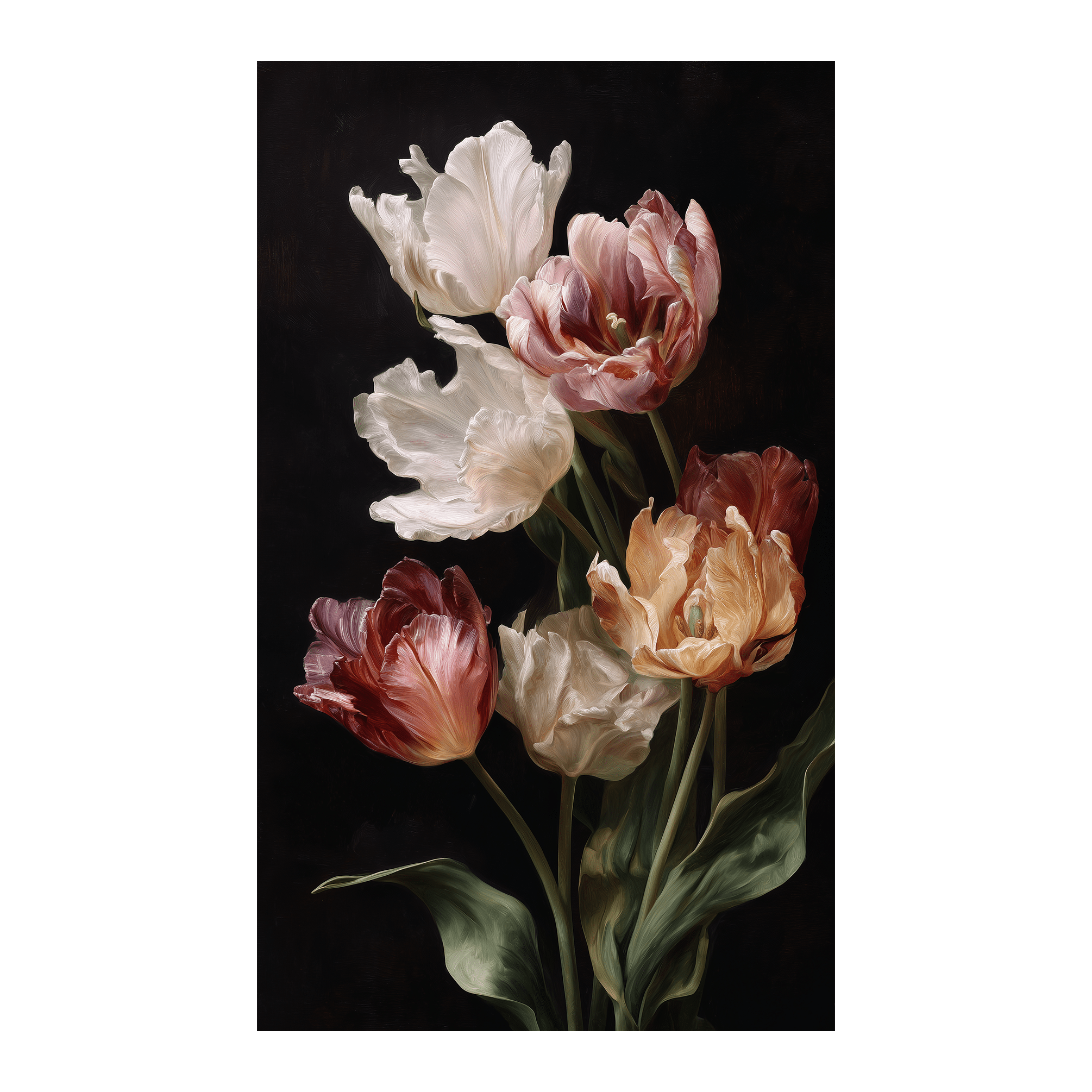 Tulip Study - Tapestry - Painted Paper